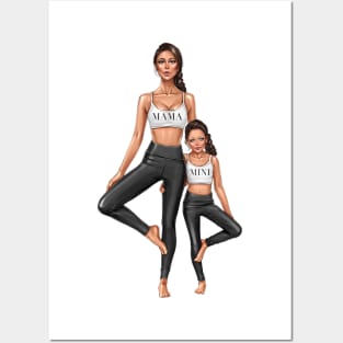 Mommy and Me Yoga Time Posters and Art